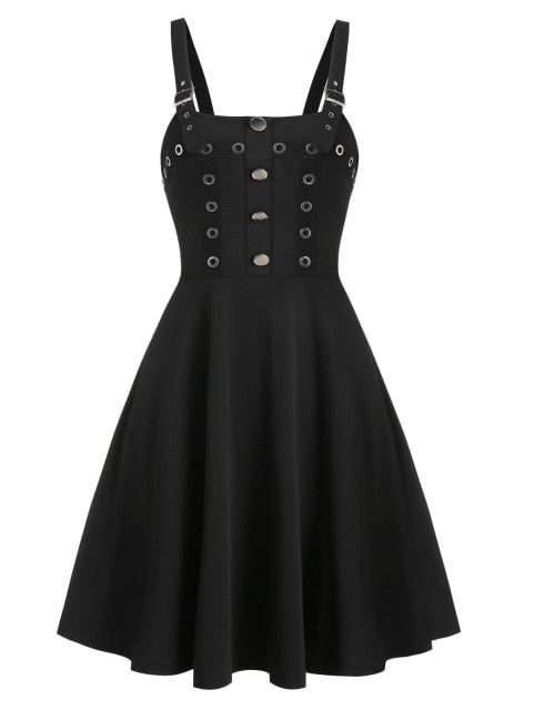 Vestido negro gótico