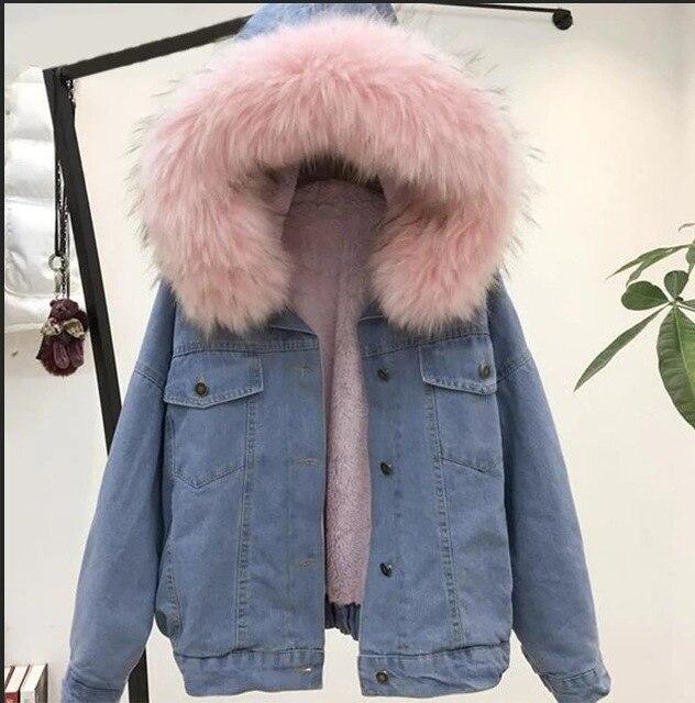 Chaqueta vaquera de piel 