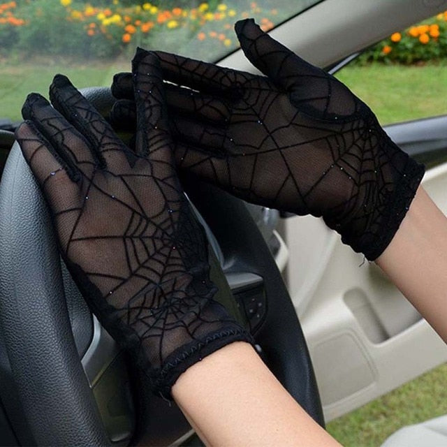 Guantes de telaraña para mujer