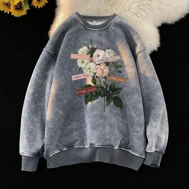 Vintage Floral Sweatshirt