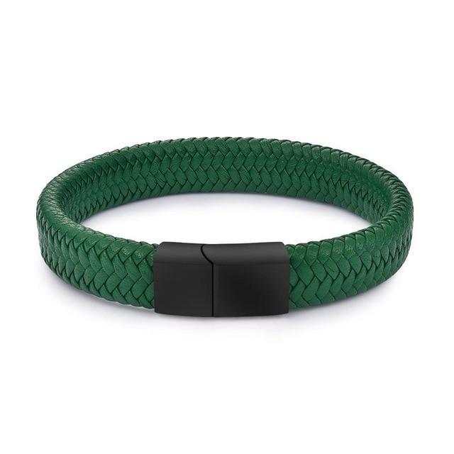Pulsera de cuero trenzado