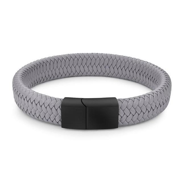 Pulsera de cuero trenzado