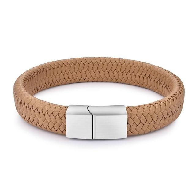 Pulsera de cuero trenzado