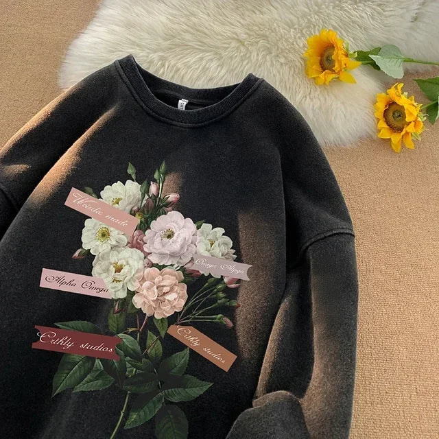 Vintage Floral Sweatshirt