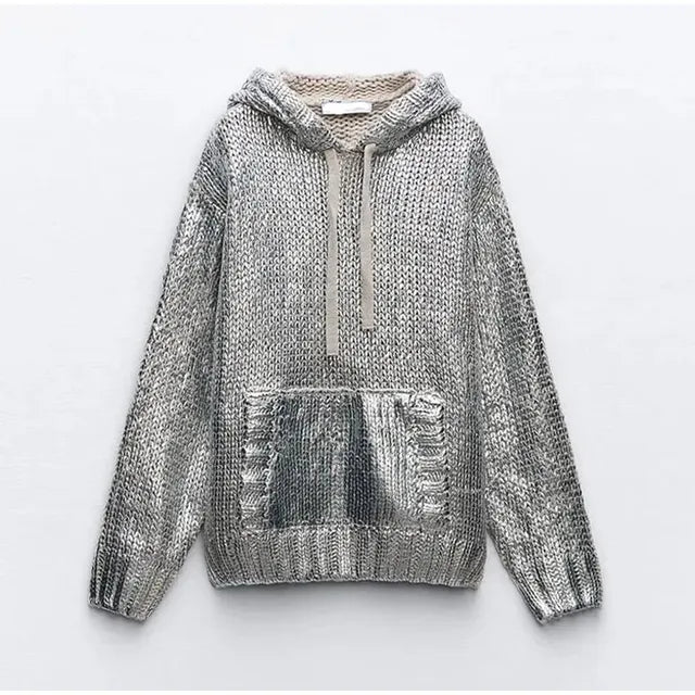Metallic Women Sweater